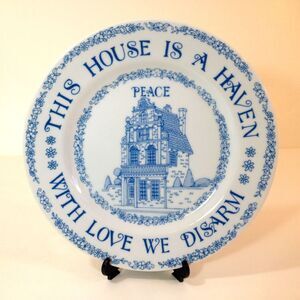 Vintage Collector Plate "This House is a Haven with Love We Disarm" Albert Price